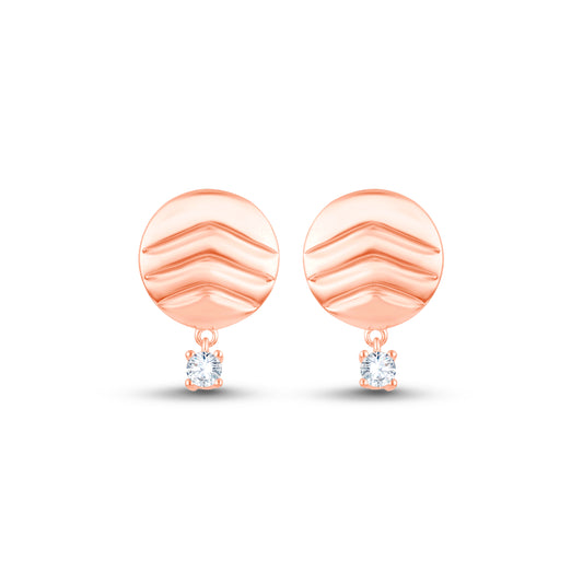 Selene Round 925 Sterling Silver Stud Earrings