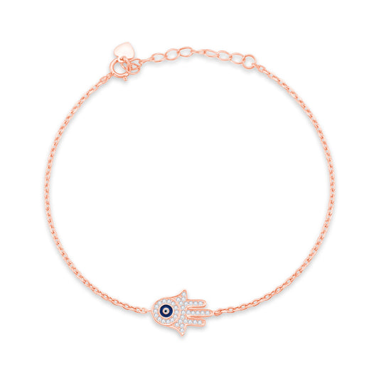 The Hamsa Blessing Bracelet in 925 Silver