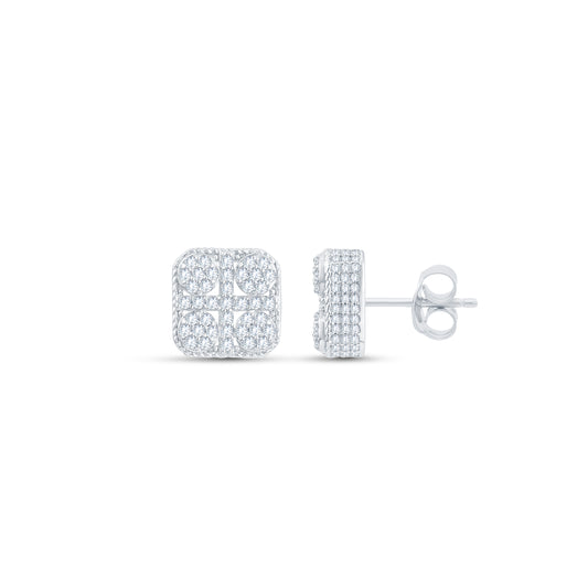 Stella 925 Sterling Silver Square Earrings