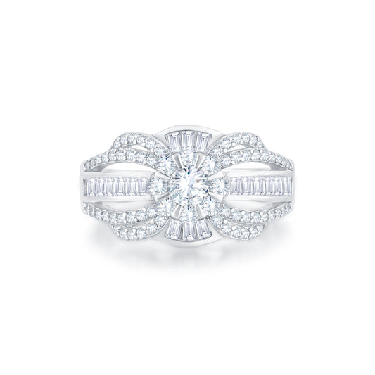Eternal Glow Solitaire Ring in 925 Silver