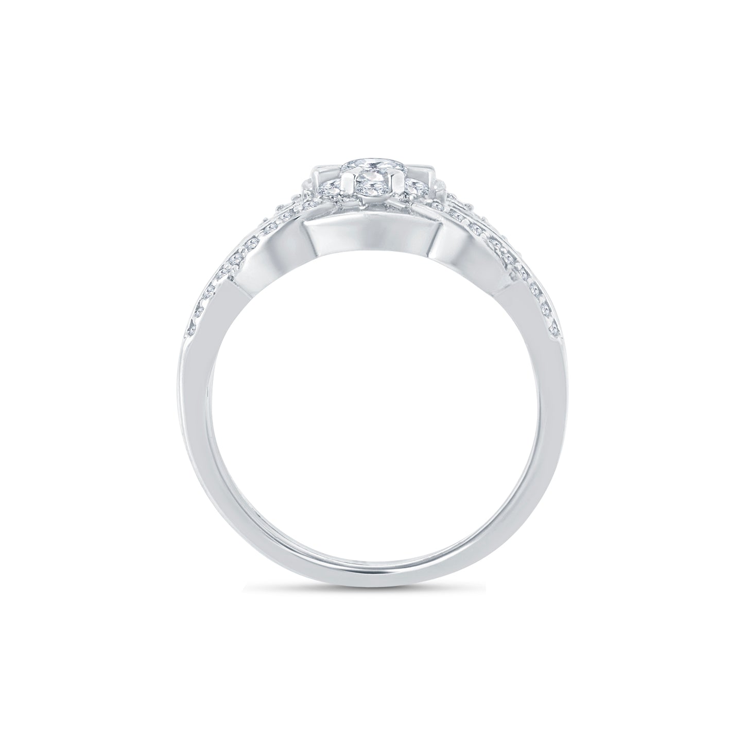 Eternal Glow Solitaire Ring in 925 Silver