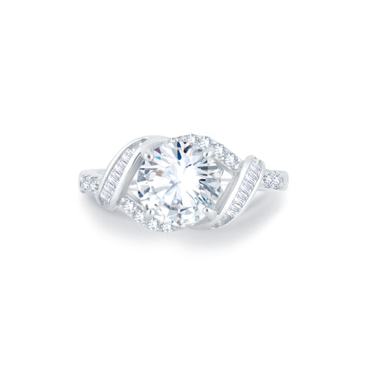 Royal Halo Solitaire in 925 Silver