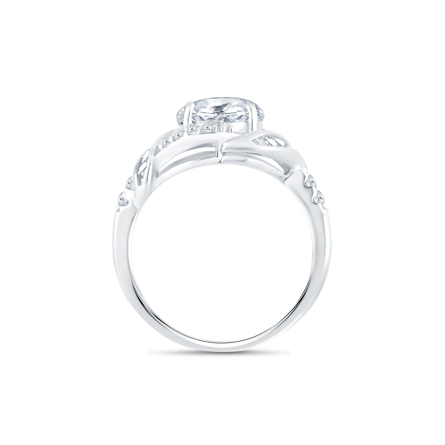 Royal Halo Solitaire in 925 Silver