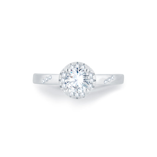 Classic Spark Solitaire Ring in 925 Silver