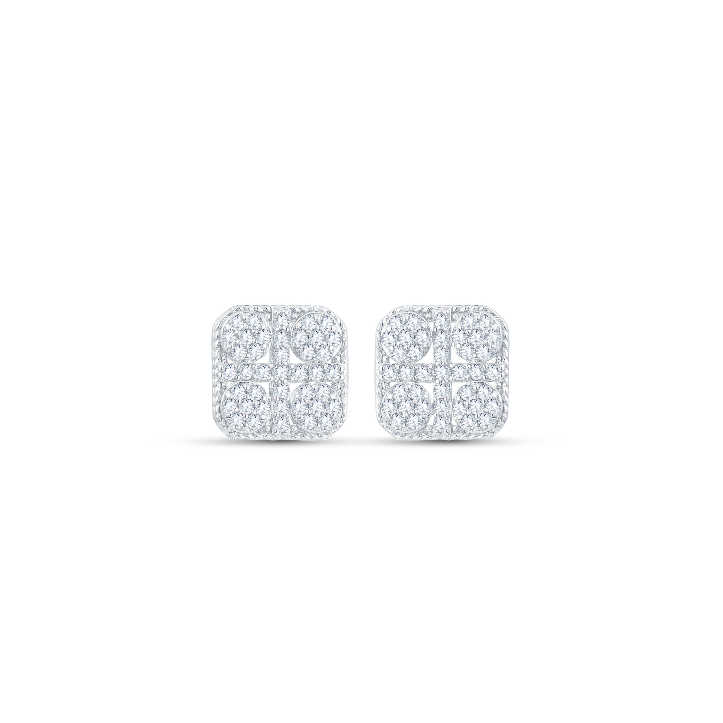 Stella 925 Sterling Silver Square Earrings – 9TWO5 Star