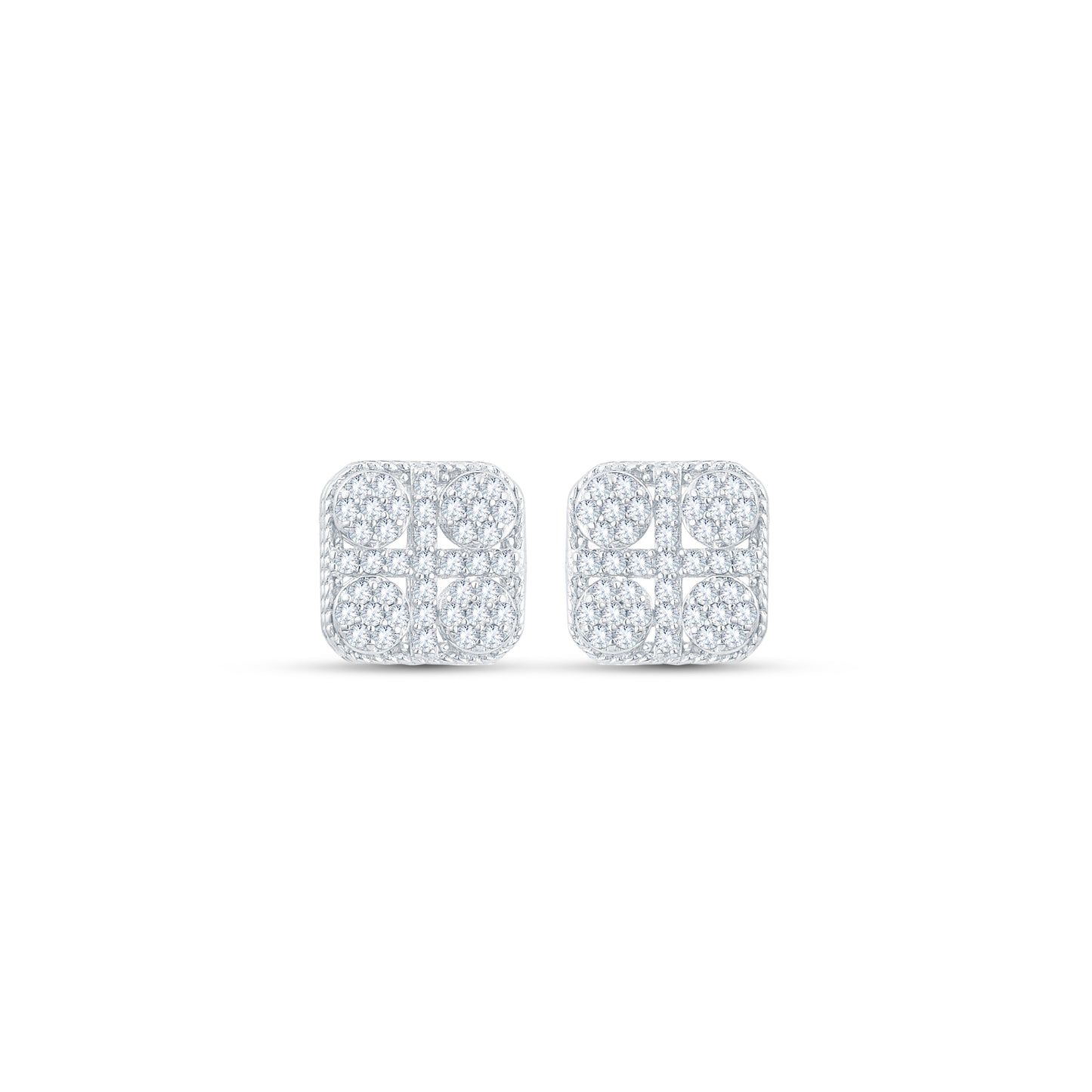 Stella 925 Sterling Silver Square Earrings