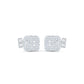 Stella 925 Sterling Silver Square Earrings