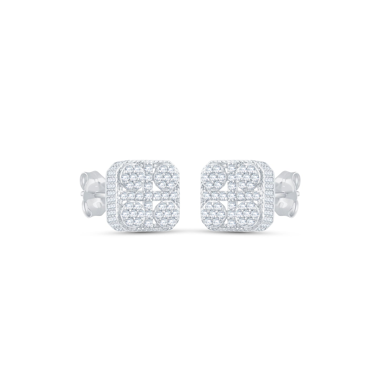 Stella 925 Sterling Silver Square Earrings
