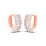 Moonlit Glow 925 Silver Hoops Earrings