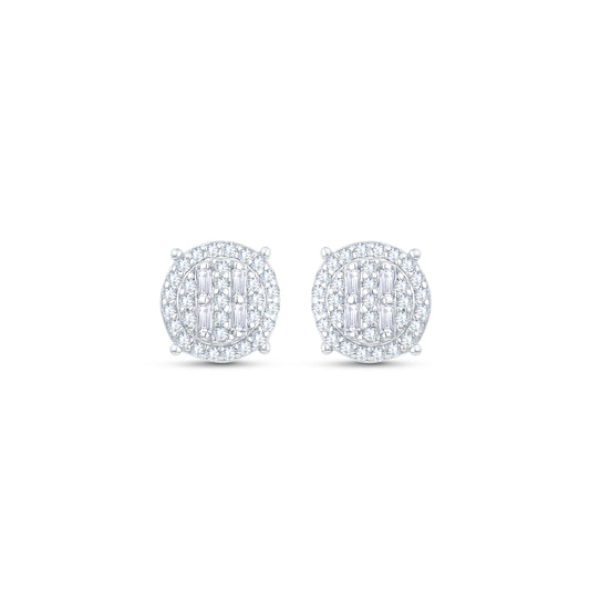 Radiance 925 Sterling Silver Round Studs