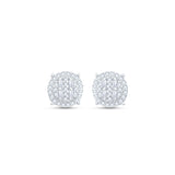 Radiance 925 Sterling Silver Round Studs