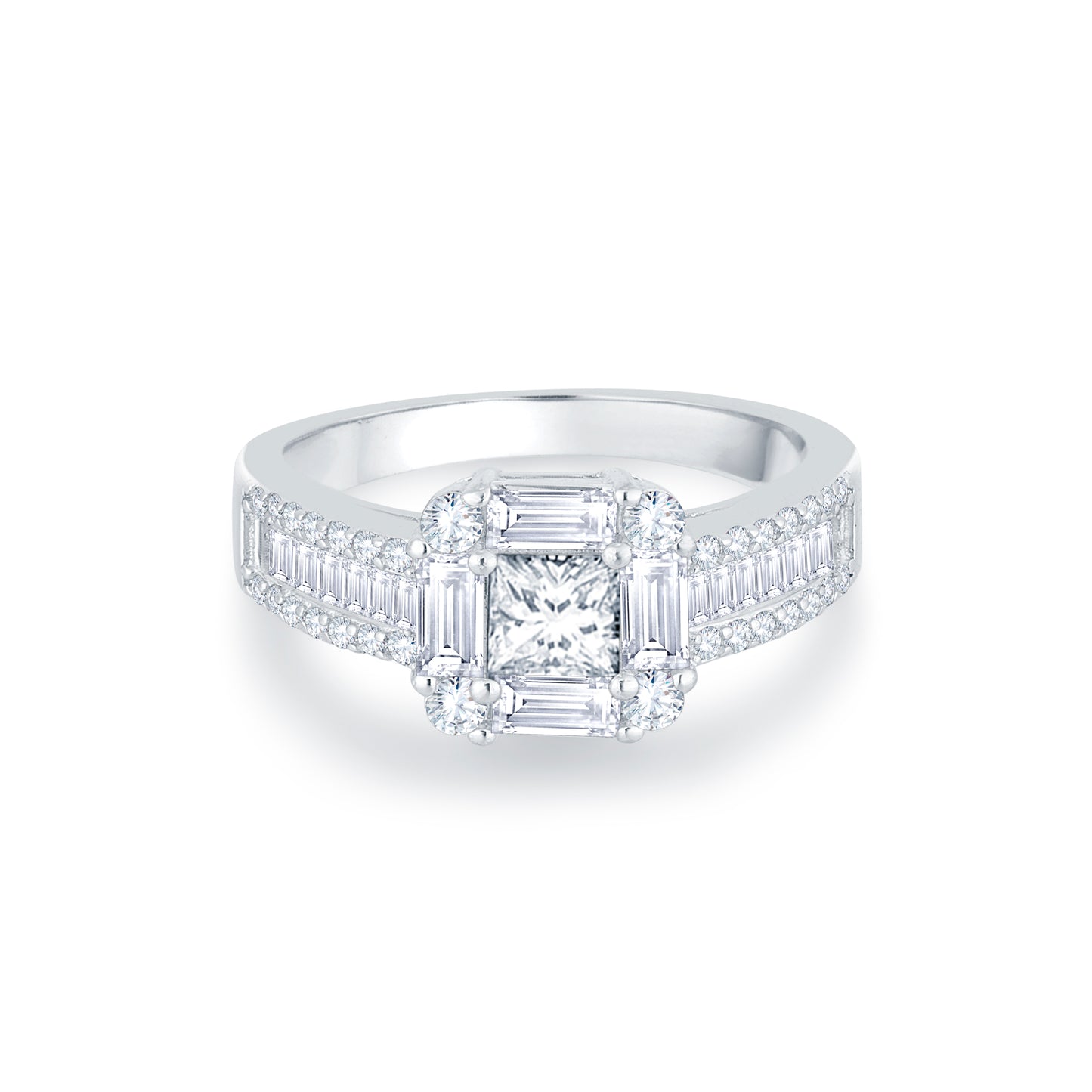 Nova Solitaire Ring in 925 Silver