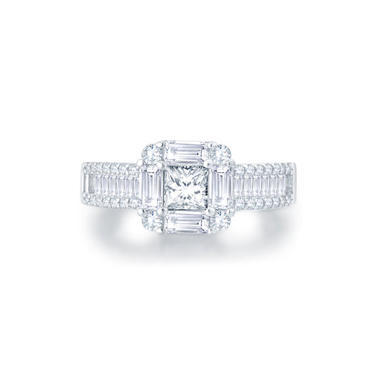 Nova Solitaire Ring in 925 Silver