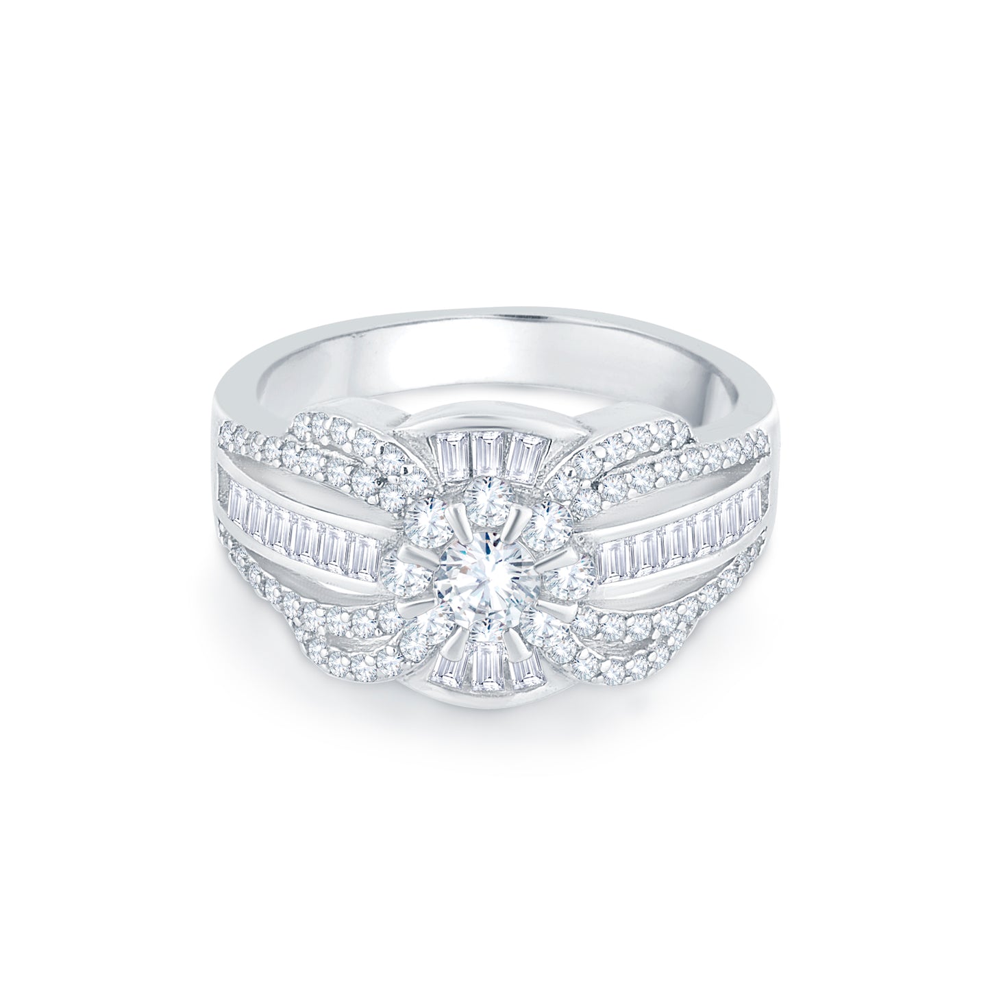 Eternal Glow Solitaire Ring in 925 Silver