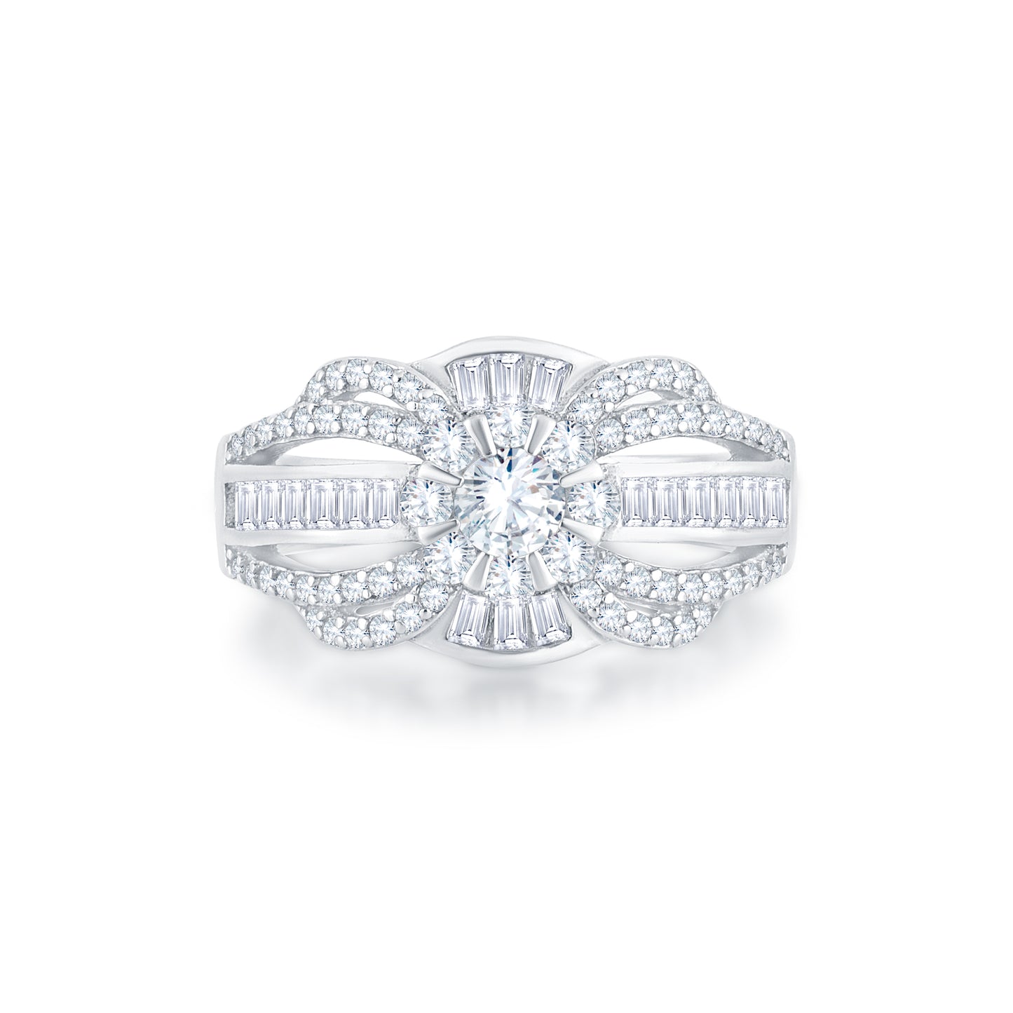 Eternal Glow Solitaire Ring in 925 Silver