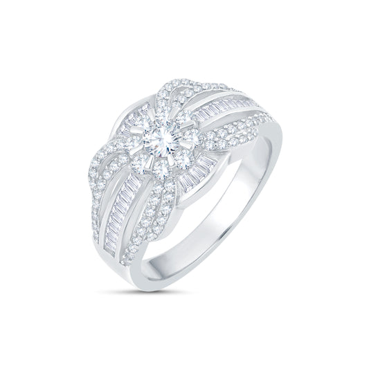 Eternal Glow Solitaire Ring in 925 Silver