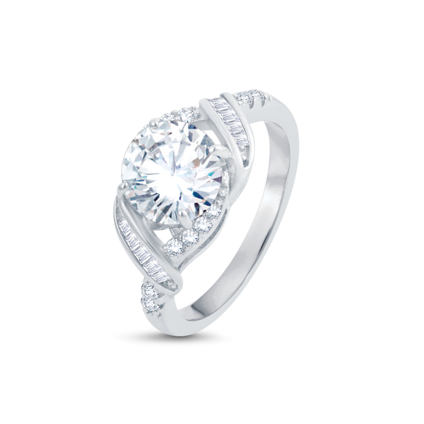 Royal Halo Solitaire in 925 Silver