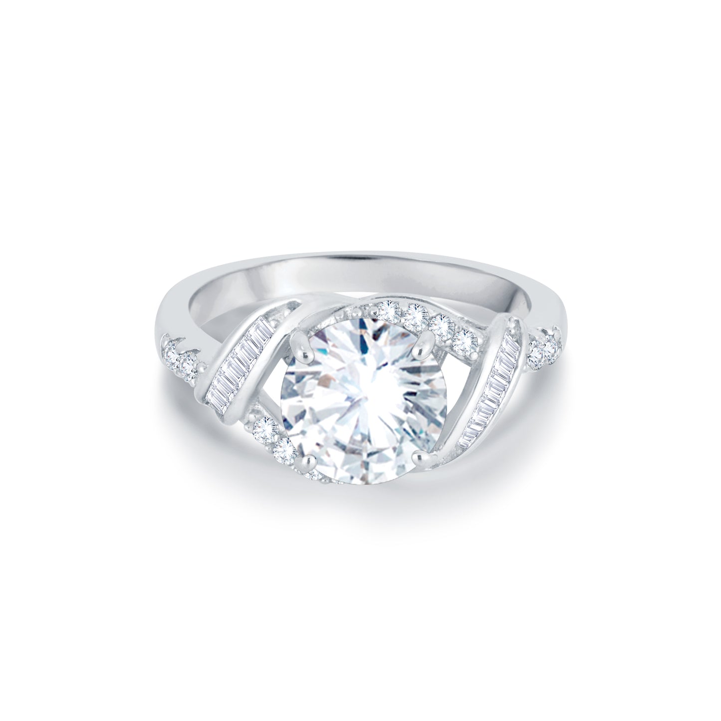 Royal Halo Solitaire in 925 Silver