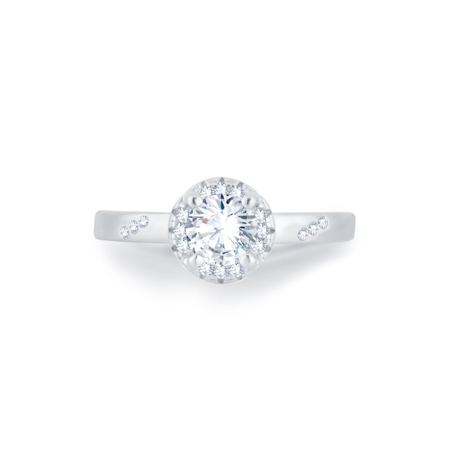 Classic Spark Solitaire Ring in 925 Silver